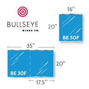 Bullseye Glass cutting examples