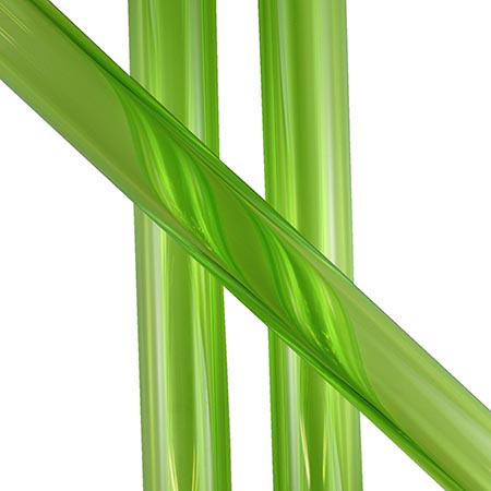 Lime Green 25 mm Heavy Wall Tube 33 coe link