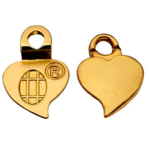 Gold-plated Heart Earrings Bails - 24 per pack link