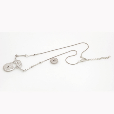 Snap & Switch Scrolled Necklace with One Disc link
