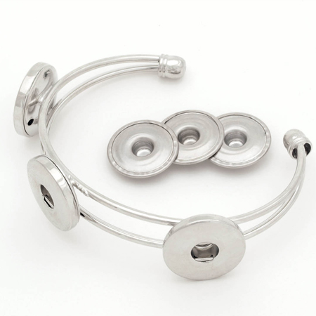 Snap & Switch Bracelet with Three Discs link