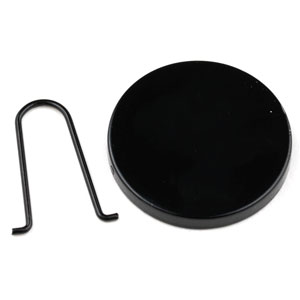 Black Flat Round Zipper Pull (2 per pack) link