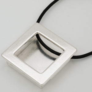 Silver Square Gallery Pendant link