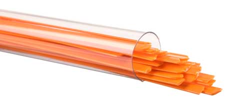 Orange Opal Ribbon 90 COE Tube link