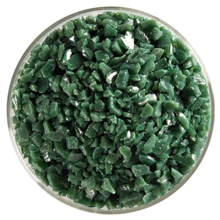 Dark Forest Green Opal Coarse Frit 90 COE  (1 Pound Jar) link