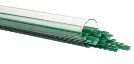 Jade Green Opal Ribbon 90 COE Tube link