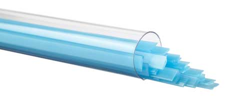 Light Cyan Opal Ribbon 90 COE Tube link