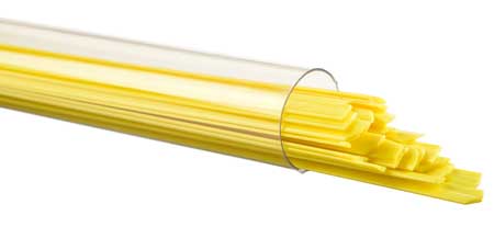 Sunflower Yellow Opal Ribbon 90 COE Tube link
