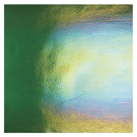 Aventurine Green Double Roll Rainbow Iridized Fusible 90 COE link