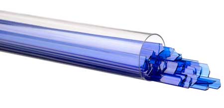 Deep Royal Blue Transparent Ribbon 90 COE Tube link