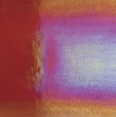 Red Double Rolled Rainbow Iridized Fusible 90 COE link