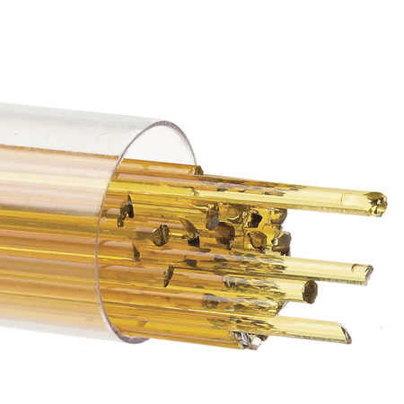 2mm Medium Amber 17-1/2 in. Stringer 90 COE (6.5 oz. tube) link