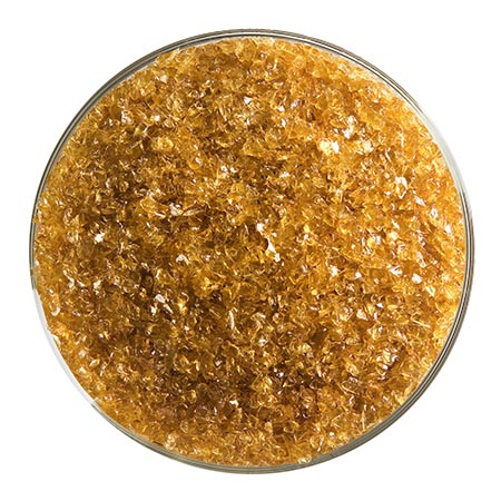 Dark Amber Transparent Medium Frit 90 COE (1 Pound Jar) link