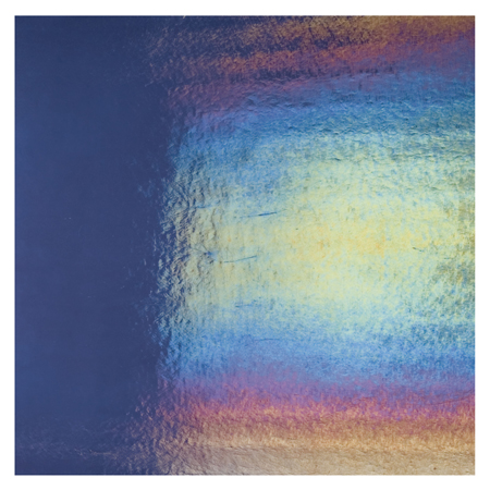Aventurine Blue Double Roll Rainbow Iridized Fusible 90 COE link