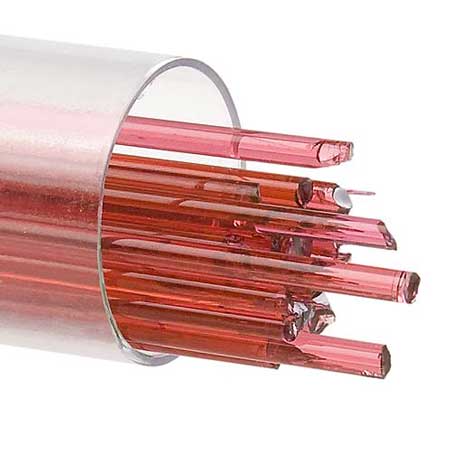 2 mm Sunset Coral Transparent 17-1/2 in. Stringer 90 COE (6.5 oz. tube) link