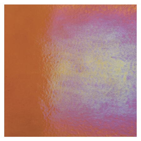 Sunset Coral Double Roll Iridized Fusible 90 COE link