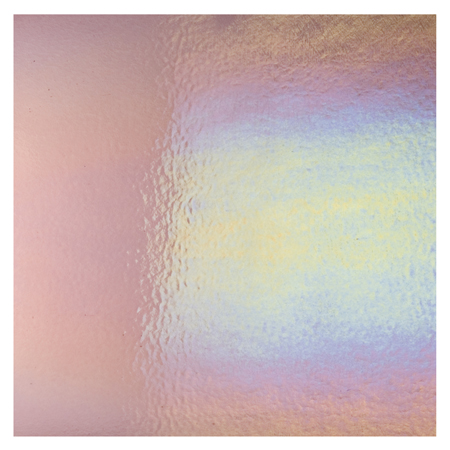 Light Plum Double Roll Rainbow Iridized Fusible 90 COE photo