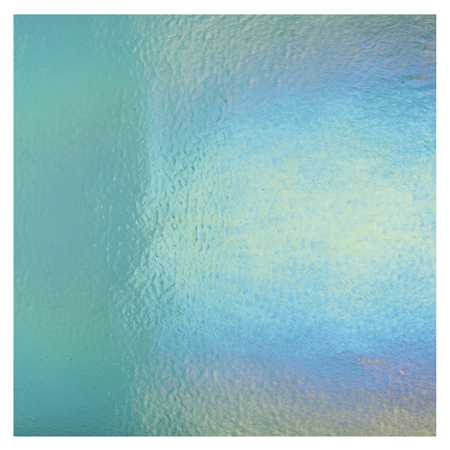 Light Aquamarine Double Roll Rainbow Iridized Fusible 90 COE link