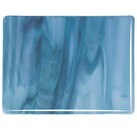 Powder Blue Opal/Marine Blue Double Rolled Fusible 90 COE link