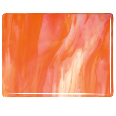White Opal/ Orange Opal Fusible 90 COE photo