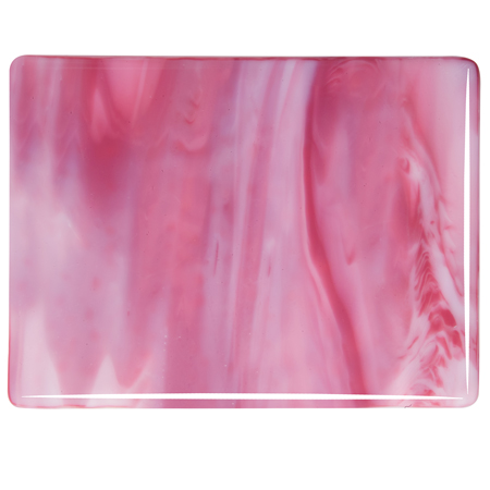 White/Pink Opal Double Rolled Fusible 90 COE link