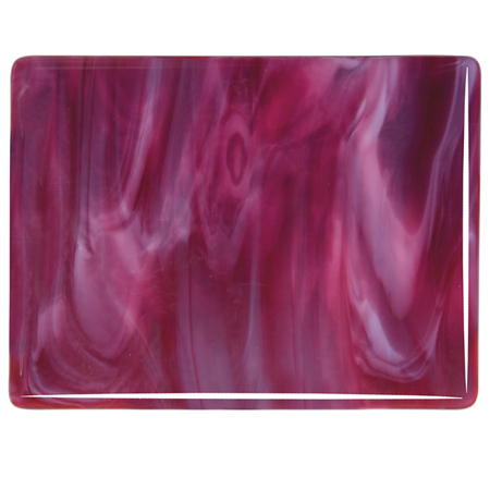 Cranberry Pink/ White Opal Fusible 90 COE link