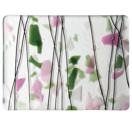 Light Pink/Green/White Fusible 90 COE photo