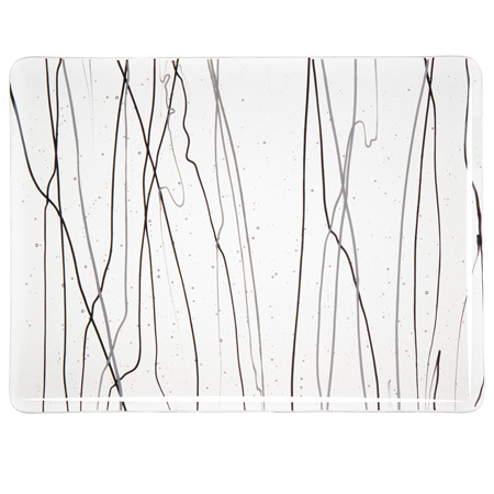 Black & White Streamers Fusible 90 COE link