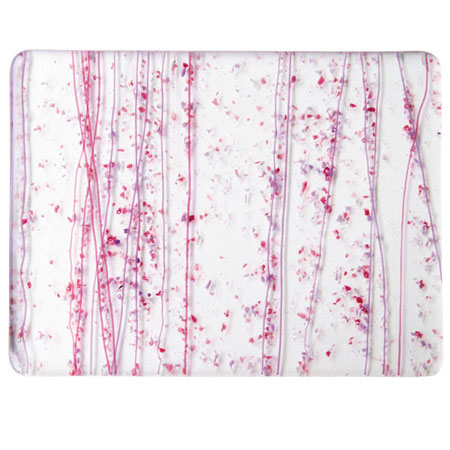 Cranberry/ Purple Frit & Cranberry/ Purple Streamers Fusible 90 COE photo