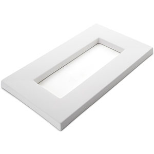 Rectangle Drop Out Ceramic Slumper Mold - 15.4 x 8.7 x 0.9 in. Inside: 10.2 x 3.7 In. link
