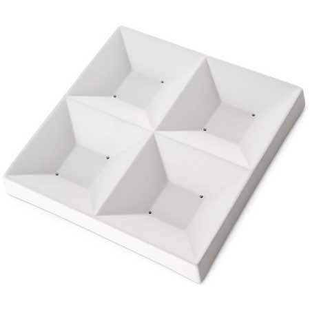 Four-Square Dish Ceramic Slumper Mold - 6.7 in. link