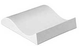 Small Double Curve Ceramic Slumper Mold - 9.4 x 8.7 in. link