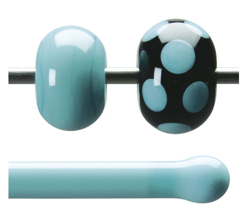 Turquoise Opaque 90 COE Each 17 in. Rod link