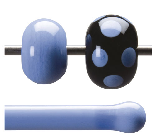 Periwinkle Opaque 90 COE Each 17 in. Rod link