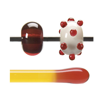 Red Orange 90 COE Each 17 in. Rod link