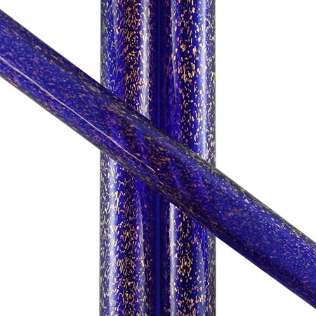Red Dichro over Cobalt Tube 33 COE (1/4 lb. minimum order) link