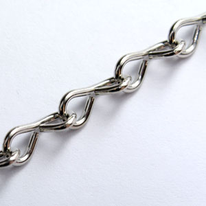 Jack Chain- Nickel 16 Gauge (100 feet) link