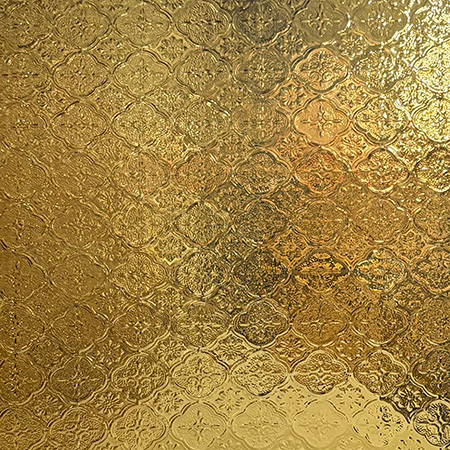 Pale Amber Transparent Marrakesh™ - Lightly textured link