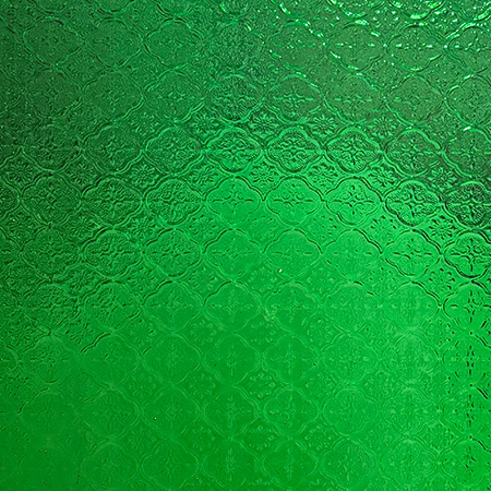 Emerald Green Transparent Marrakesh™ - Lightly textured link