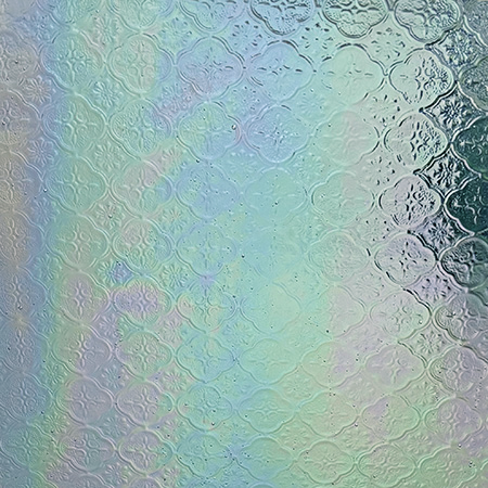 Pale Blue Transparent Marrakesh™ Iridescent - Lightly textured link