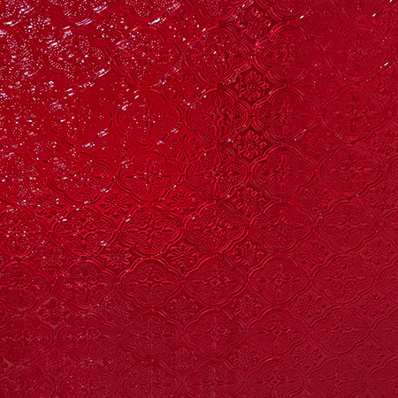 Cherry Red Semi-Opal Marrakesh™ - Lightly textured link