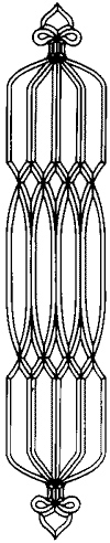 10 x 54 in.-28 pieces bevel cluster link