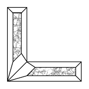 Glue Chip 2 x 4 in. Corner Bevel Set (L & R) link