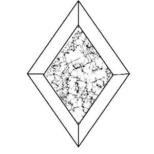 Glue Chip 3 x 5 in. Diamond Bevel link