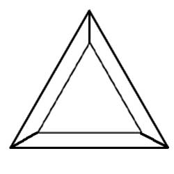 2 in. Triangle Bevel link