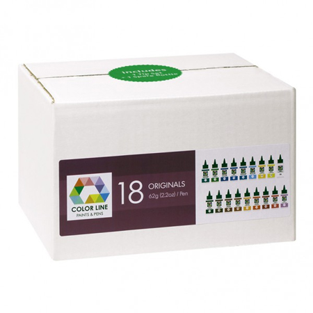 Color Line Basic Set - 18 Original Colors (Bullseye 008470) link