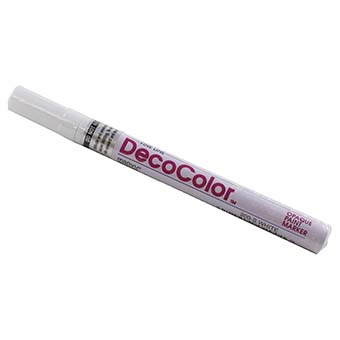 White - Fine: DecoColor Glass Pen link