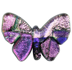 Fused Glass Butterfly Shape 1 x 1-1/4 in. - 90 COE link