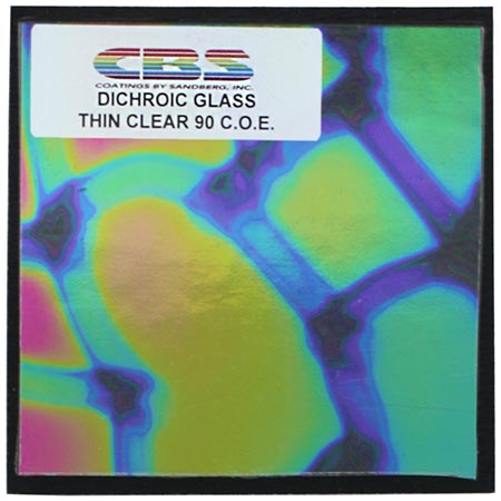 4 x 4 in. Dichroic Piece Clear 90 COE link