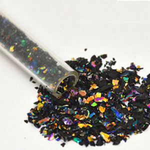 Black Rainbow Dichroic Glass Frit Flakes 90 COE link